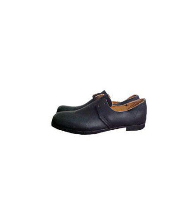 Black Leather 19th Commoner Shoes