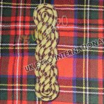Cord Shoulder/Epaulette Yellow with Brown Dots