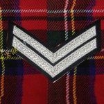 Corporal 2 Stripe Silver Braid