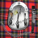 Celtic Noir Black Leather Smart Sporran