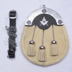 Cream Cow Skin Day Wear Masonic Sporran