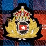 Crown With Flag Blazer Badge