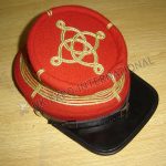 Civil War Red CS Captain Embroidered Kepi