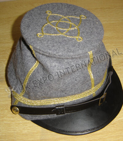 Civil War CS Lieutenant Embroidered Kepi