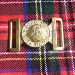 Deiu Et MonDroit Brass Uniform Buckle