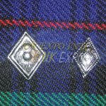 Diamond Shape Thistle Button For Prince Charlie Jackets And Vest