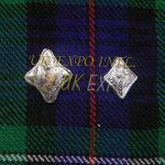 Diamond Shape Thistle Button For Argyle Jacket