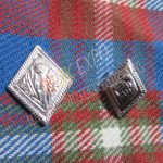 Dimond shape Thistle Silver Buttons