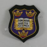 Domi Mina Nus Tio Illu Mea Gold bullion badge