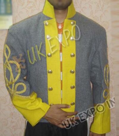 Double Breast Three Row Shell Jacket