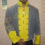 Double Breast Single Row Shell Jacket