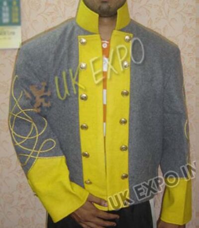 Double Breast Single Row Shell Jacket