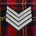 Drum Major 4 Stripe Silver Braid