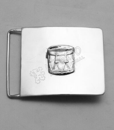 Chrome Plated With Drum Major Belt Buckle