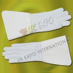 Drum Major Gloves White Leather