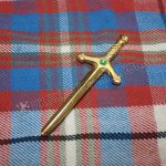 Emerald Stone Gold Kilt Pin