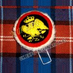 Feather Bonnet Hat Badge With Fur and Eagle