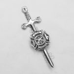 Fire Department Black Color Filled Kilt Pin
