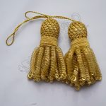 Hand Made French Gold Bullion Tassel Small Fringes