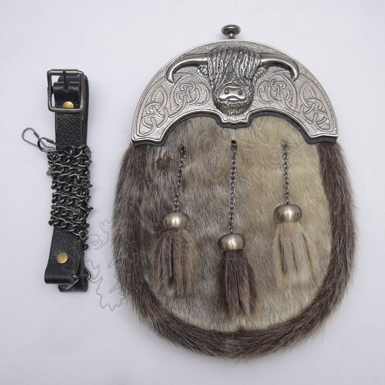 Ox Cantle Seal Skin Sporran