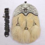 Fox Fur Full Dress Antique Stag Cantle Sporran