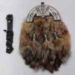 Antique Gray Brown Fox Fur Sporran