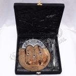 Full Dress Brown Fur Thistle Sporran Gift Box