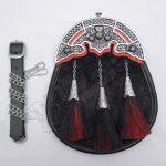 Flower Cantle Horse Hair Tassel Full Dress Sporran