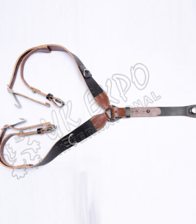 German Leather Combat Y Straps