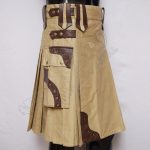 Gladiator Men Khaki Utility Kilt