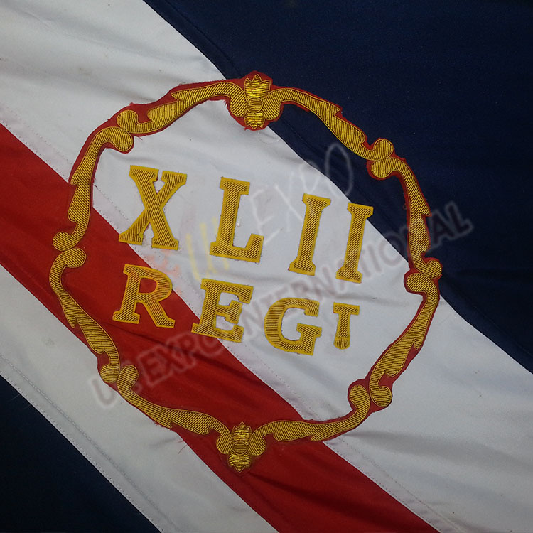 glimg_1059.jpg 42nd regimental King Color Flag Hand Embroidery Large Flag maker - Image 3