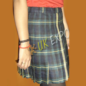 Round Pleated Girls School Skirt