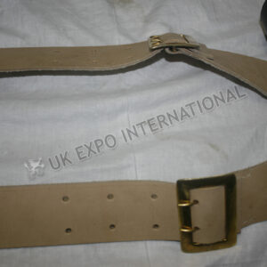 Cartridge Box with Natural Leather belt attached