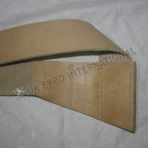 Natural skin Leather Cross Belt with boynet holder