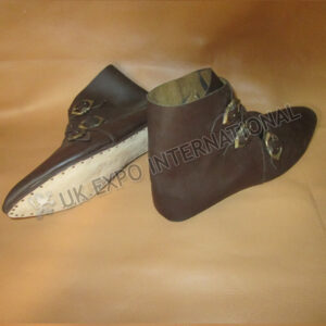 Leather laces Brown Jorvik Viking medieval Shoes