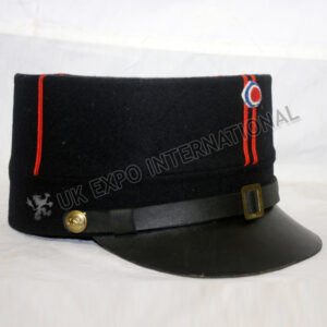 Dark Blue Color French Capi with red Braid on Front