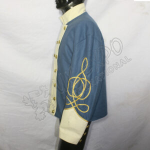 CS Staff Officers Double Breasted Shell Jacket civil war blue color