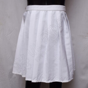Ladies White Color Skirt With Zip Closing