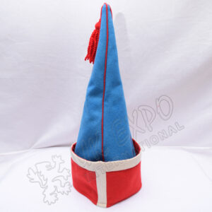 REG . FIXO . DVER . Royal Spanish sleeve cap Sky Blue with Red