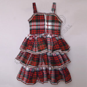 Girls MacDonald Dress Tartan Sleeveless Full Skirt For 4 Year Old
