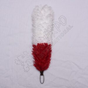 Hackel Color White and Red 11 Inch