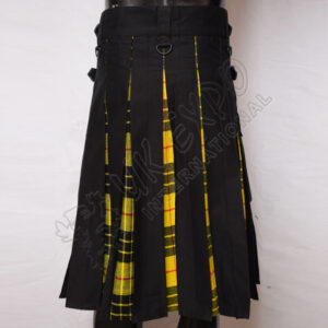 Hybrid Decent Macleod Dress Tartan Box Pleat Utility Kilt  Attached pockets