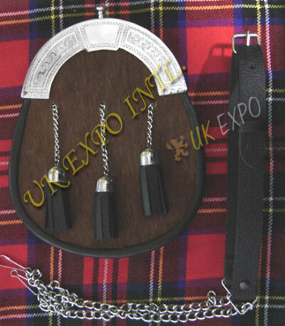 Brown Goat Skin Full Dress Sporran