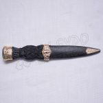 Gold Emerald Stone Sgin Dubh Knives