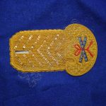 Hand Embroidery Gold Bullion Shoulder Epaulette