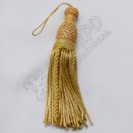 Hand Made Gold Bullion Tassel Long Fringed