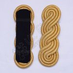 Ceremonial Dress Gold Silk Cord Shoulder Epaulette