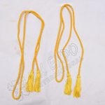 Gold Silk Small Strap Cord Tassels