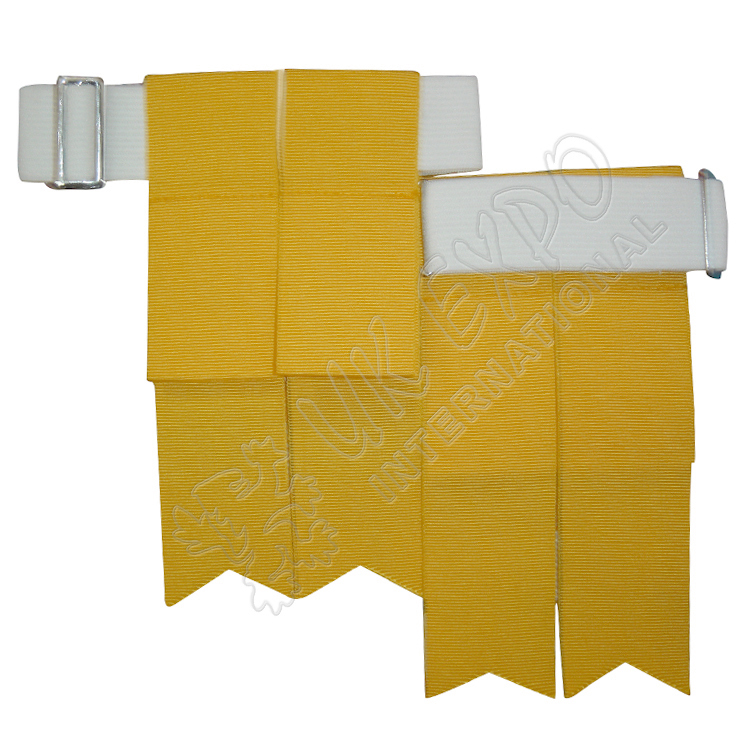 Golden Garter Flashes With Adjustable Buckle