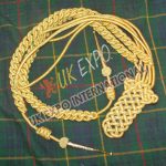 Golden Shoulder Epaulette with Aiguillette